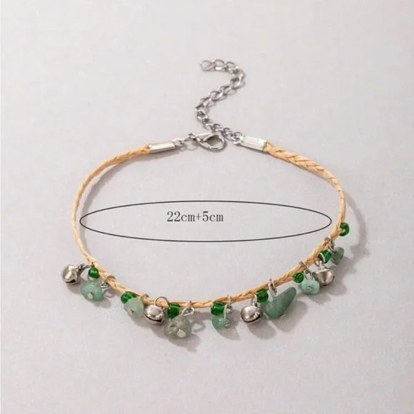 WOVEN ROPE ANKLE BRACELET - Picture 2 of 4